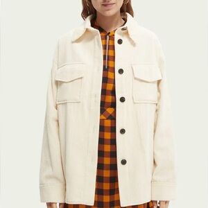 Scotch & Soda Relaxed‎ Fit Organic Cotton Corduroy Shirt Jacket Size S NWT